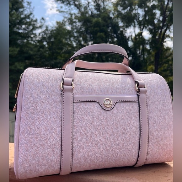 Michael Kors Pink Satchel Top Handle Bag Gold Hardware Nwt